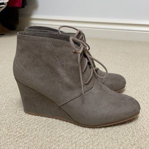Wedge booties